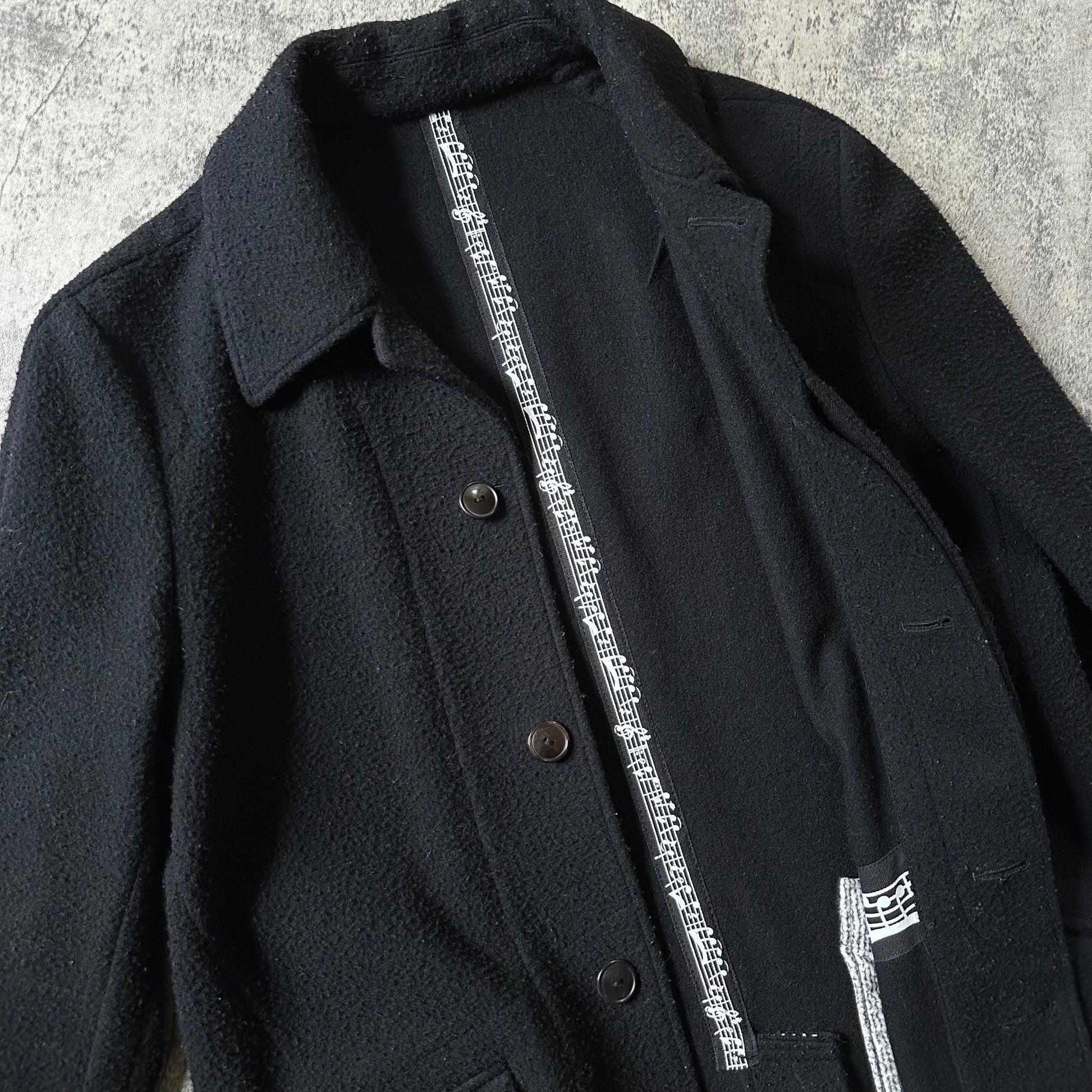 AW07 ‘Music Note’ Boiled Wool Overcoat  Coats & Jackets 269archive