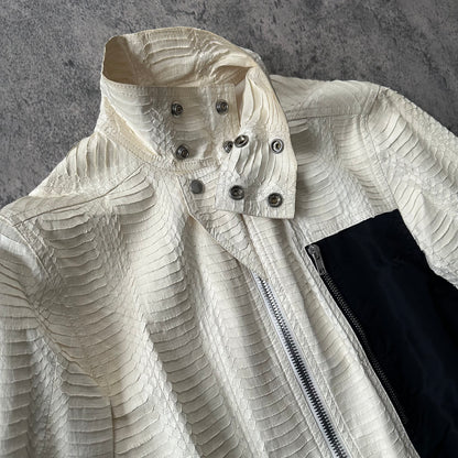 SS20 ‘Tecuatl’ Snakeskin Leather Jacket