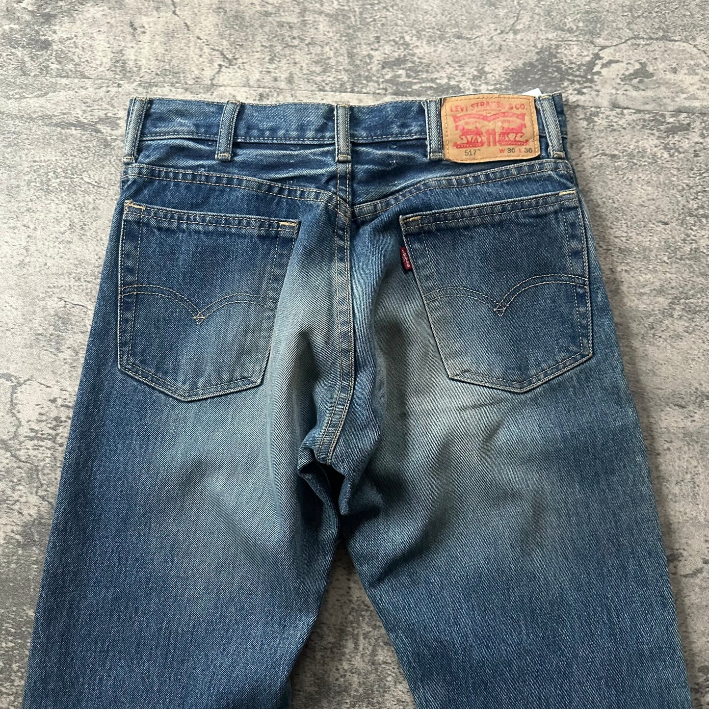 Levi’s ‘Unhemmed’ 517 Bootcut Denim   269archive