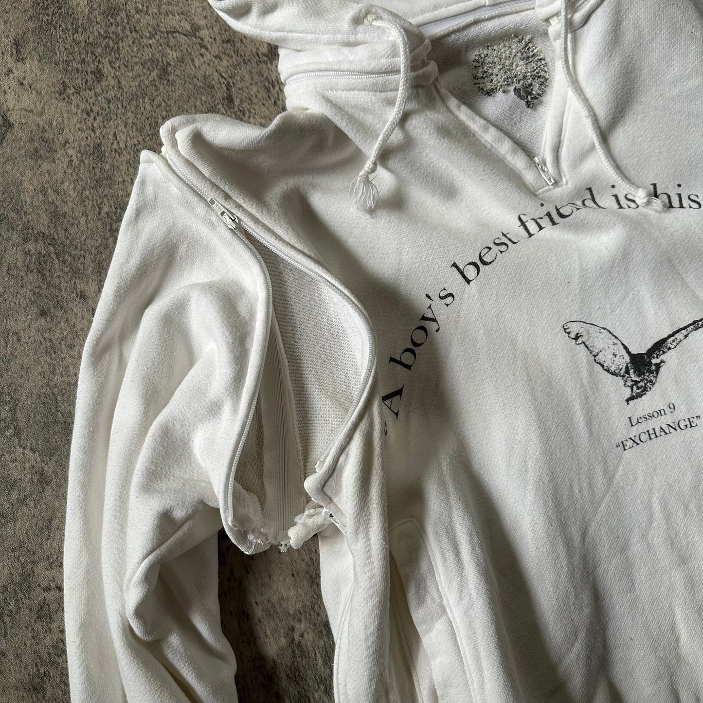 AW98 Exchange ‘Boy’s Best Friend’ Detachable Hooded Sweatshirt   269archive