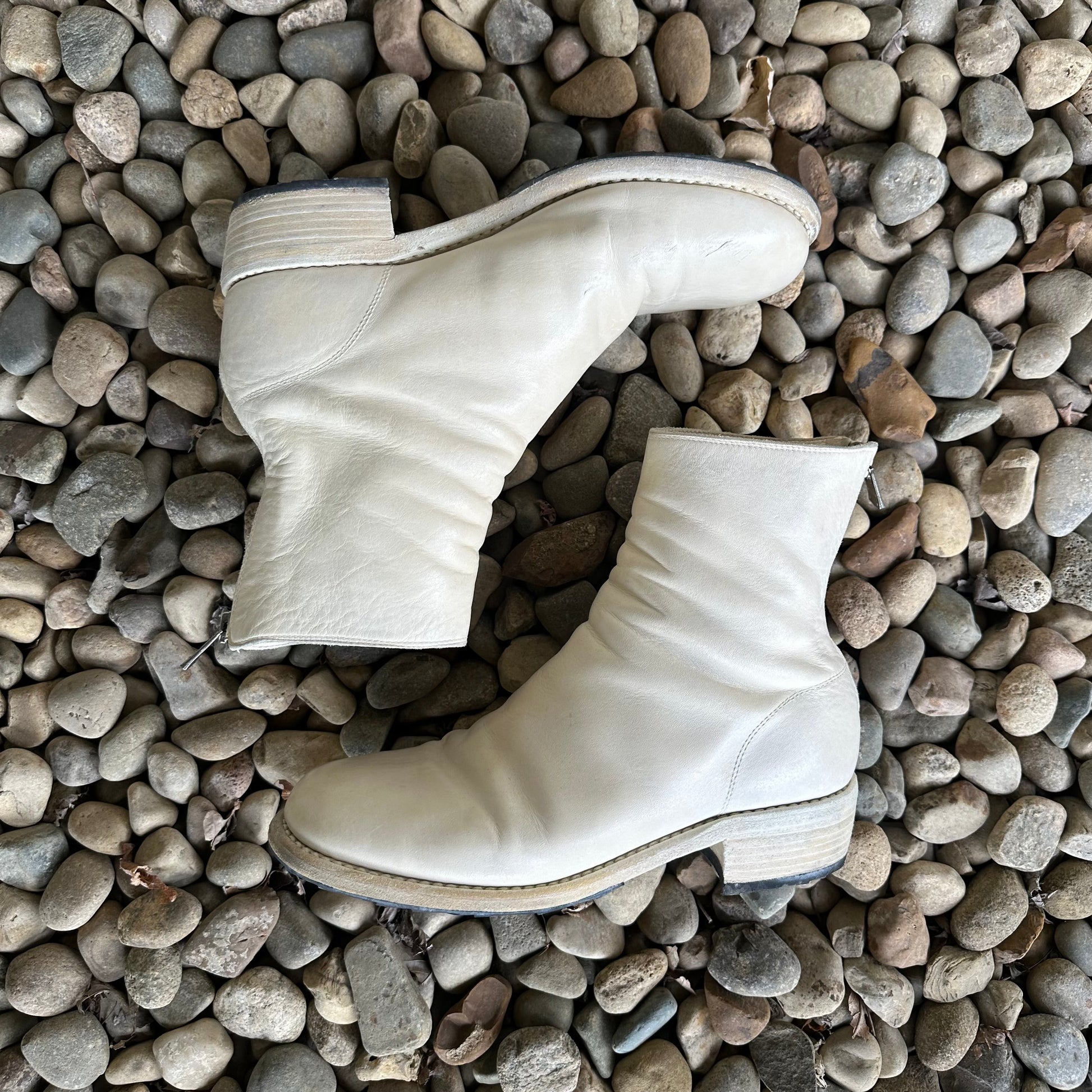 986 Horse Leather Back Zip Boots  Shoes 269archive