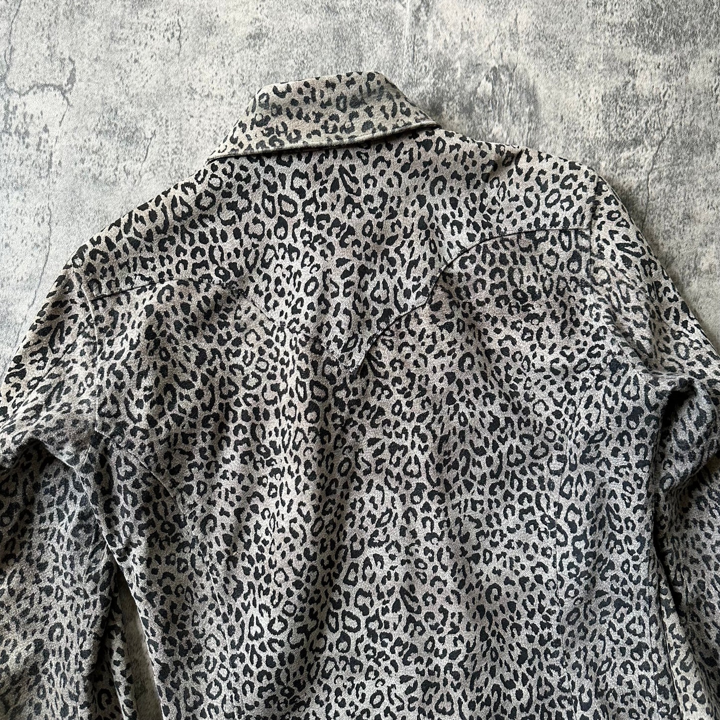‘Leopard Print’ Leather Western Shirt   269archive