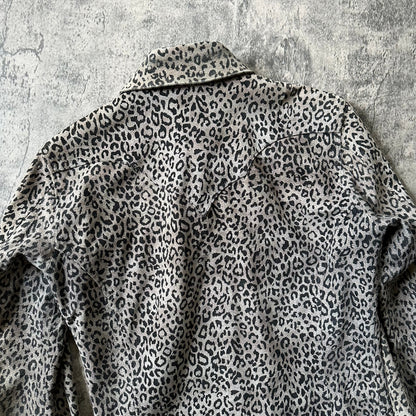 ‘Leopard Print’ Leather Western Shirt   269archive