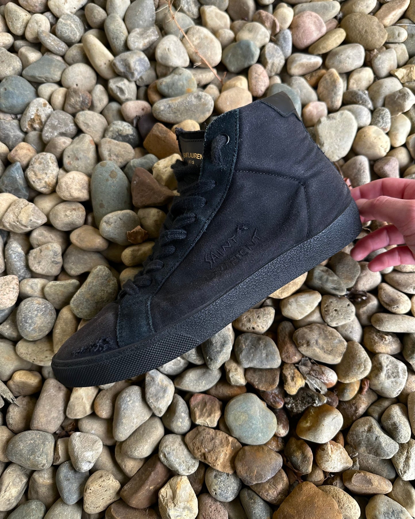 Distressed ‘SL-06’ Mid-Top Sneaker  Shoes 269archive