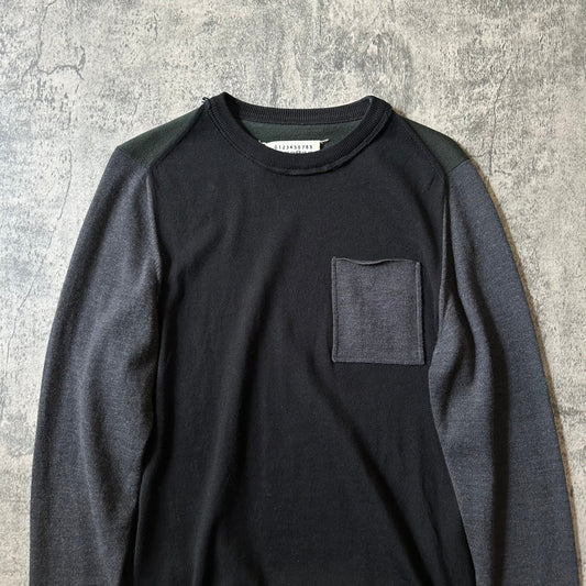 AW ‘Multicolor’ Single Pocket Knitted Sweater   269archive