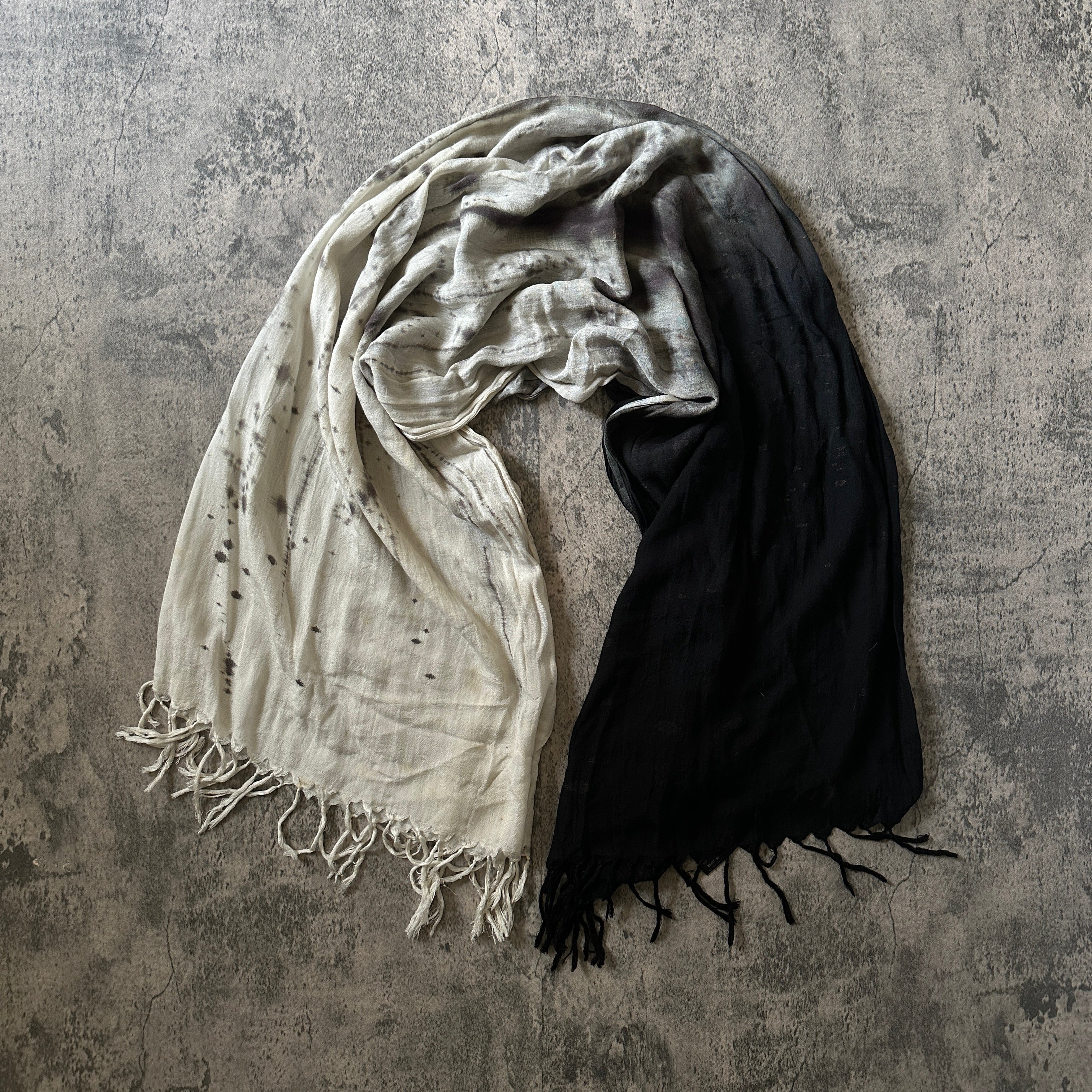 L.G.B. “Burn & Ash” Fringe Scarf