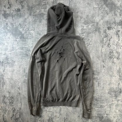 AW01 ‘Standards’ Distressed Shield Hoodie   269archive