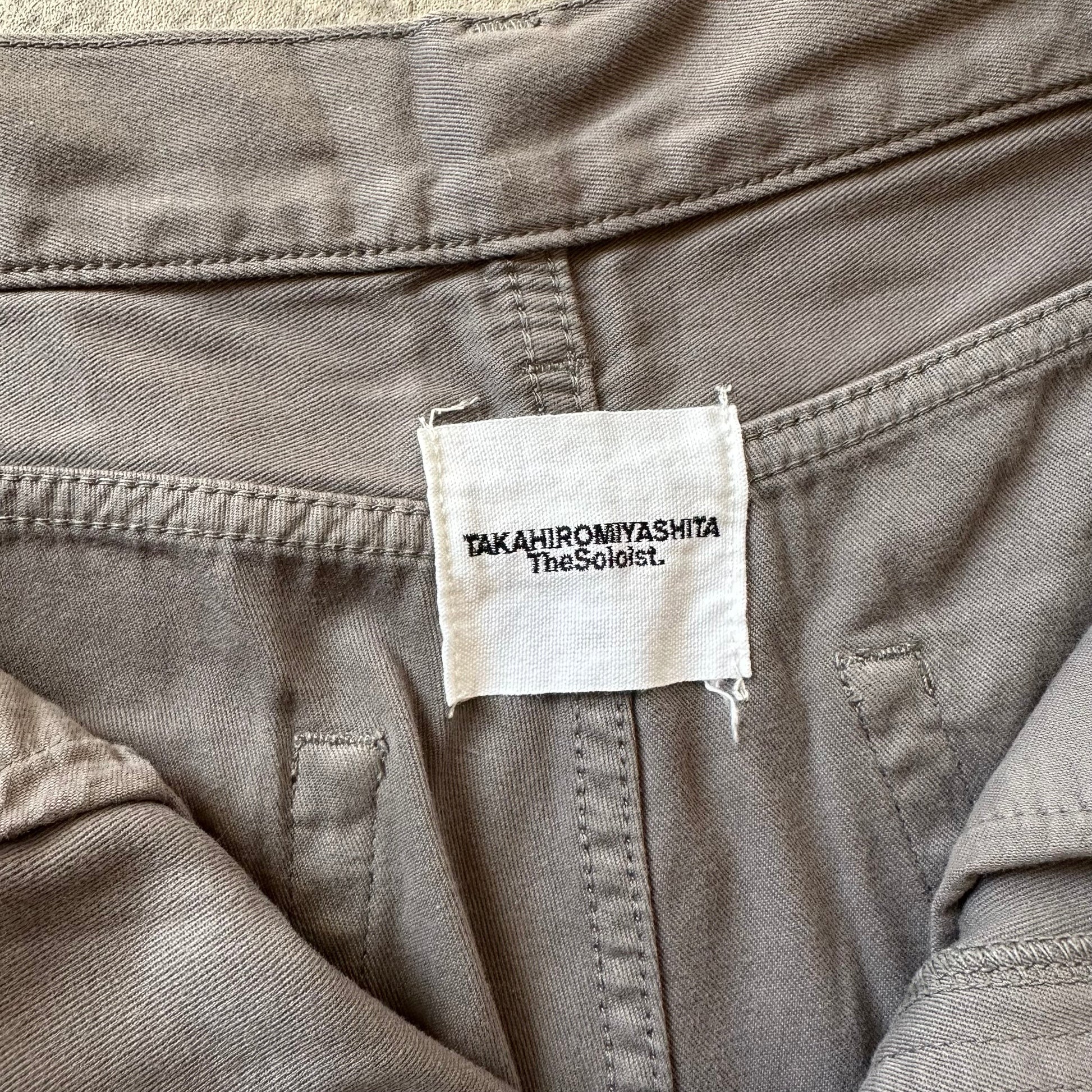 AW15 Grey Cotton Shell Tapered Pants  Pants 269archive
