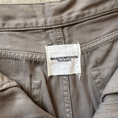 AW15 Grey Cotton Shell Tapered Pants  Pants 269archive