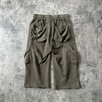 SS05 “Nightcrawler” Distressed Cargo Capri Shorts  Pants 269archive