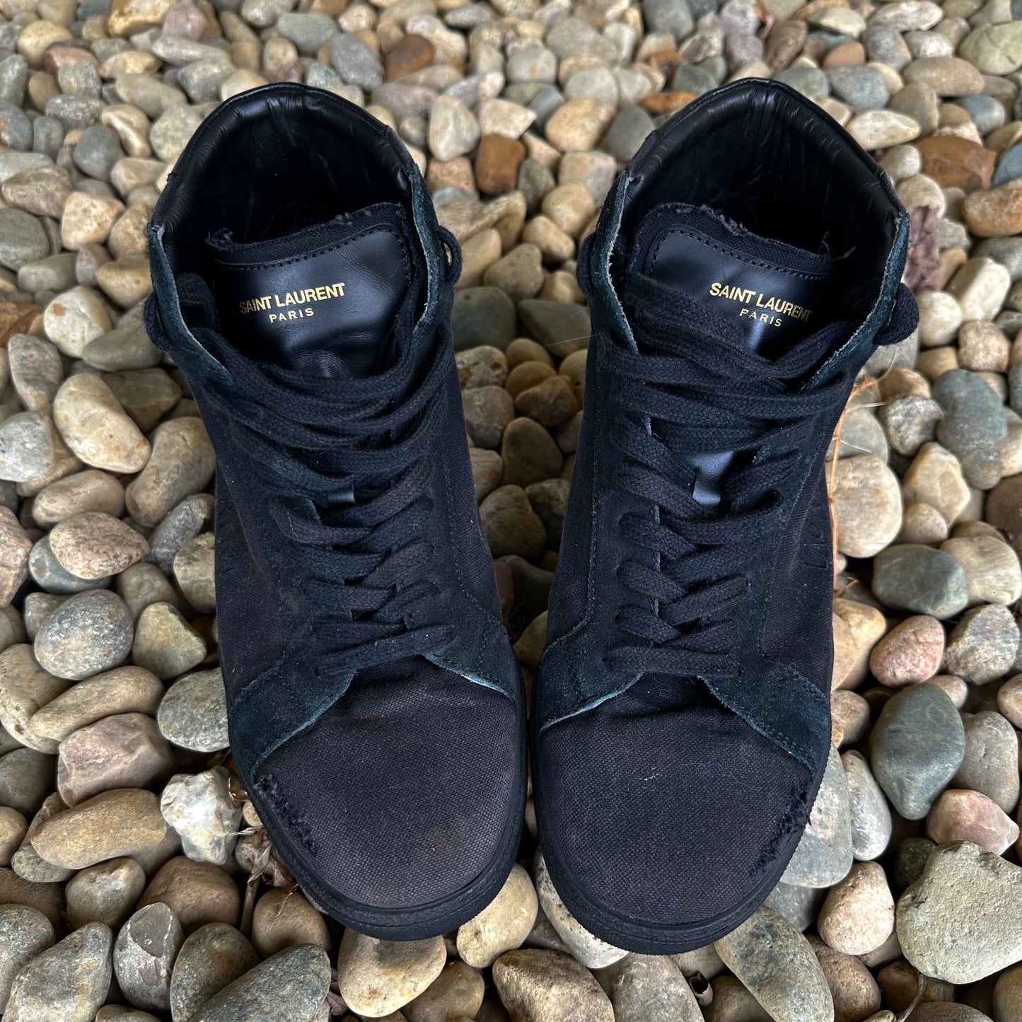 Distressed ‘SL-06’ Mid-Top Sneaker  Shoes 269archive