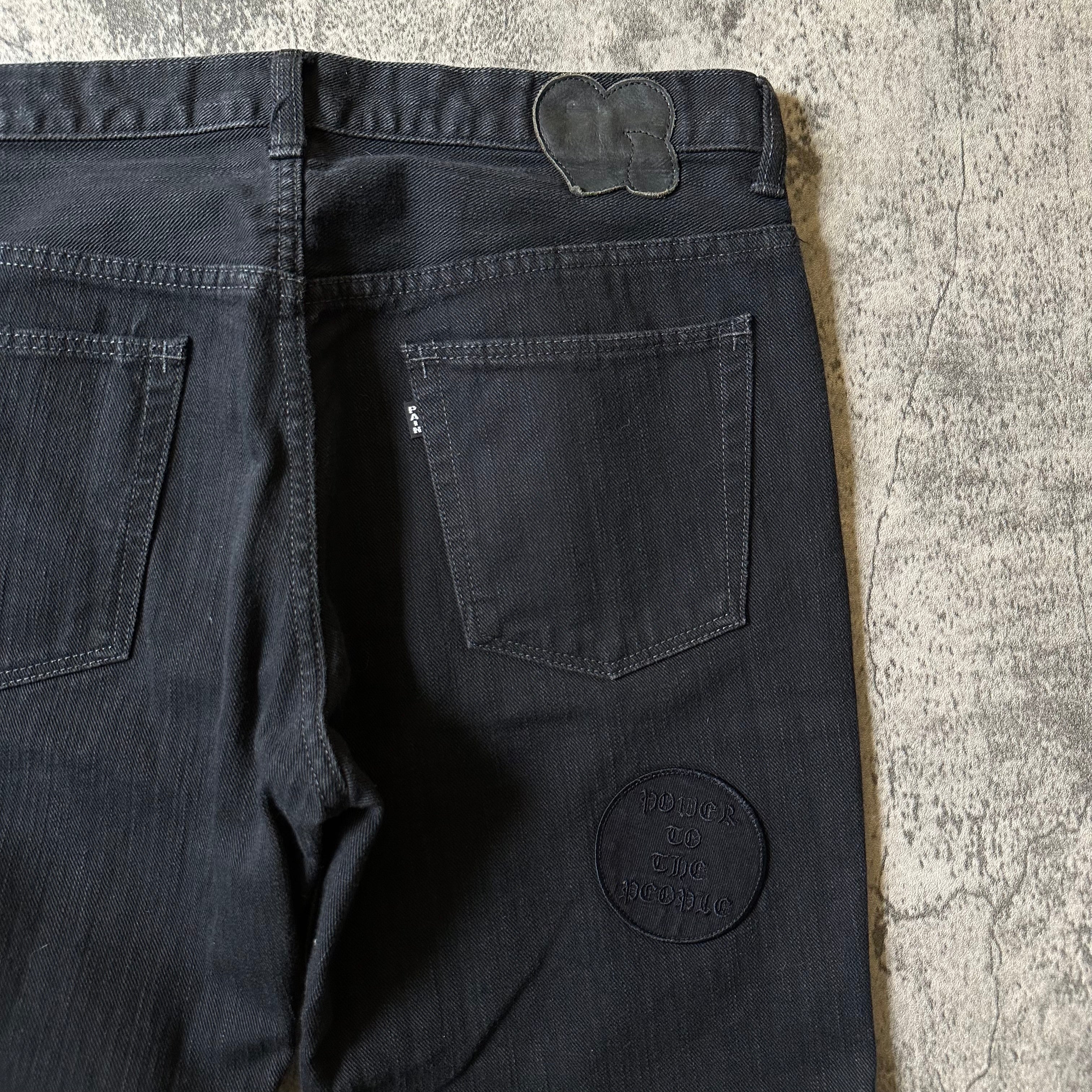 AW04 Number (N)ine “Give Peace a Chance” Patch Denim