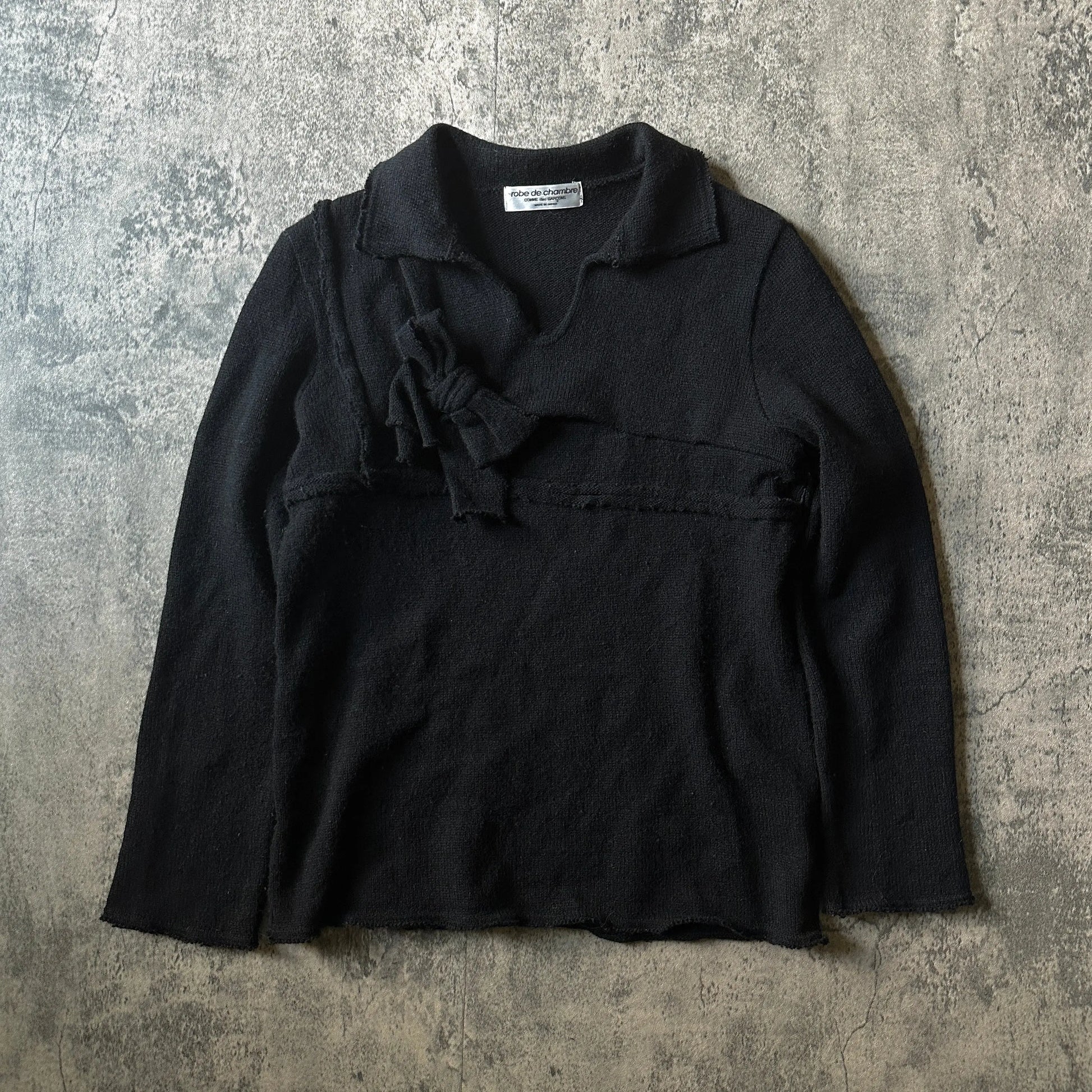 AW03 Comme des Garçons Robe de Chambre “Knot” Knitted Sweater - 269archive