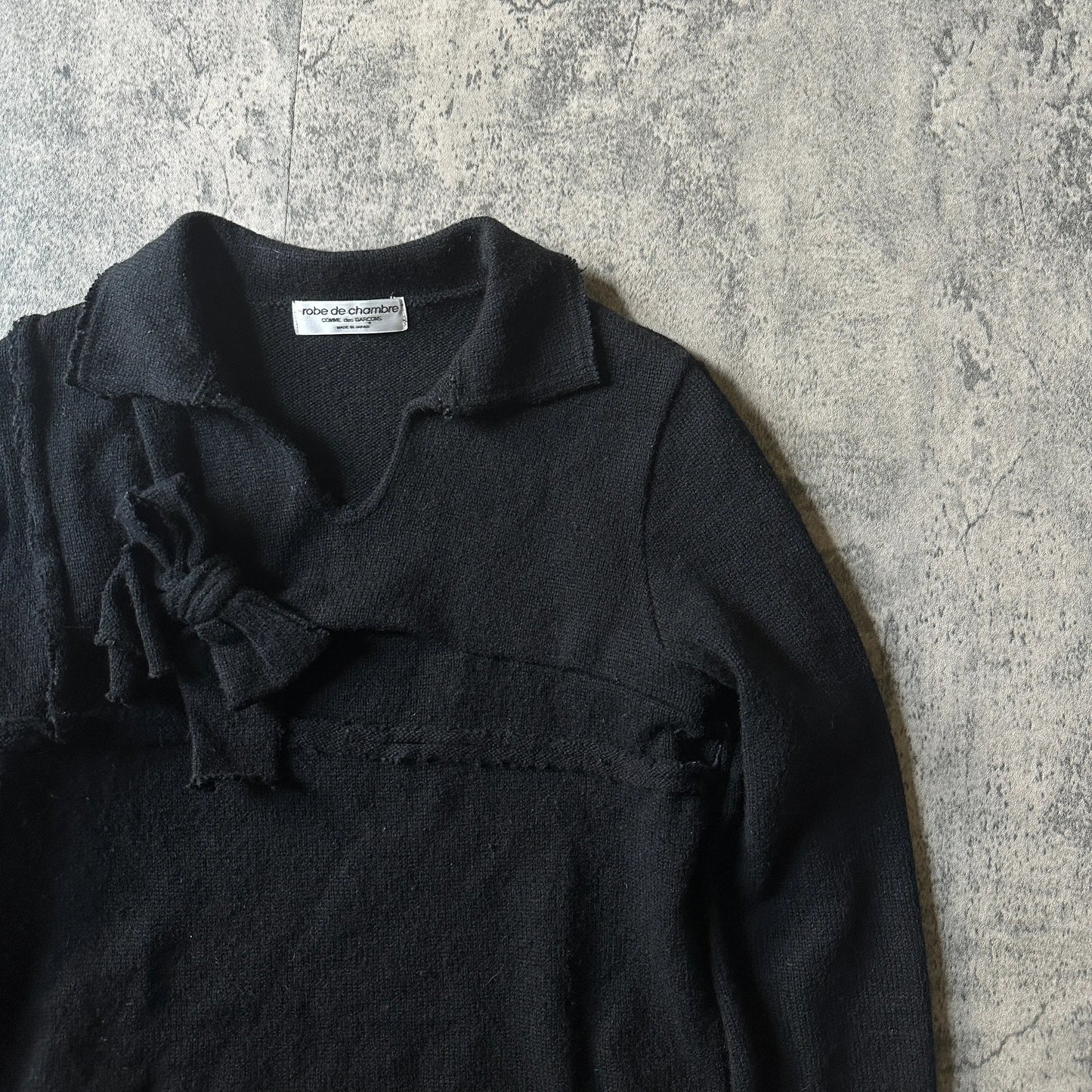 AW03 Comme des Garçons Robe de Chambre “Knot” Knitted Sweater - 269archive