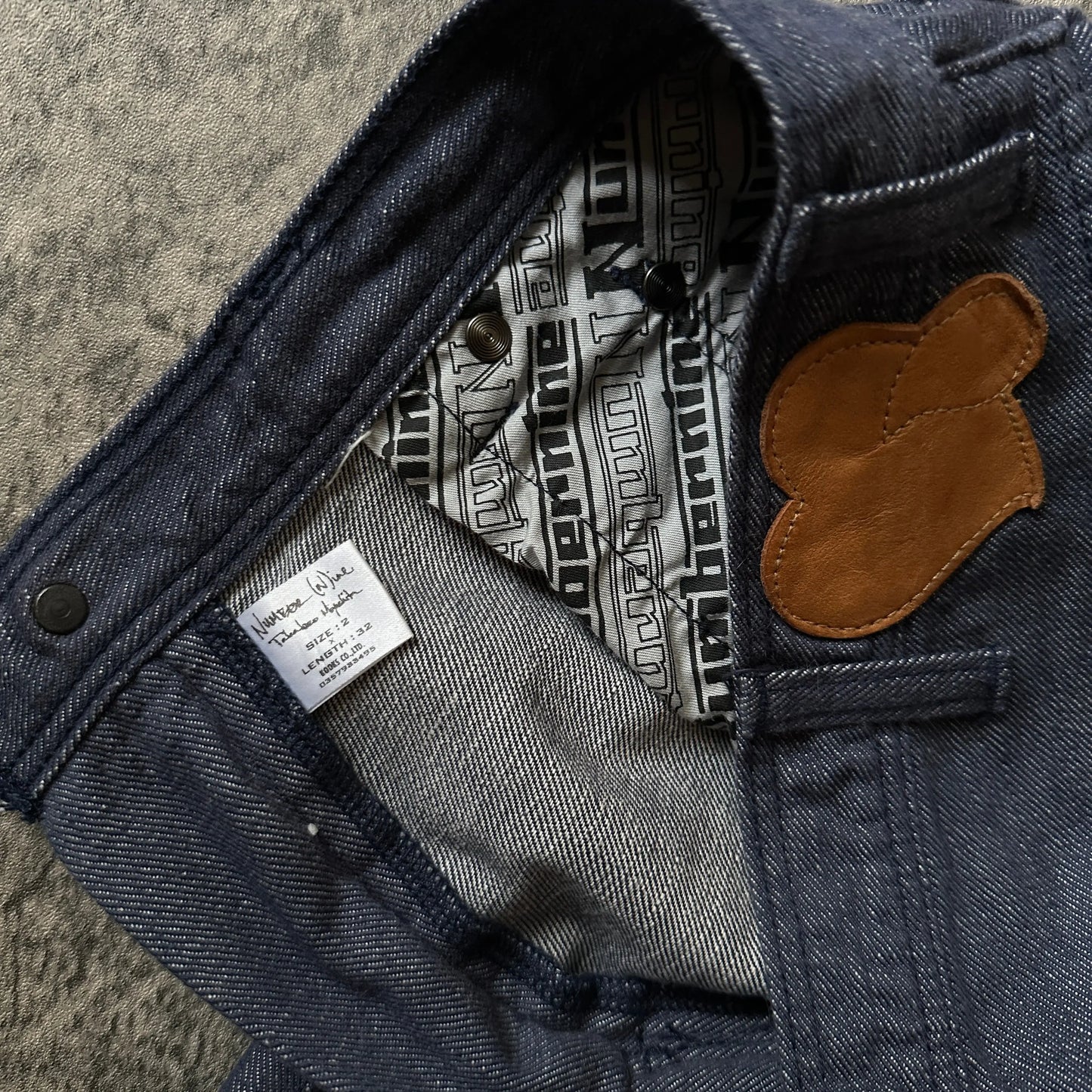 AW03 Number (N)ine Psychedelic Pain Denim - 269archive
