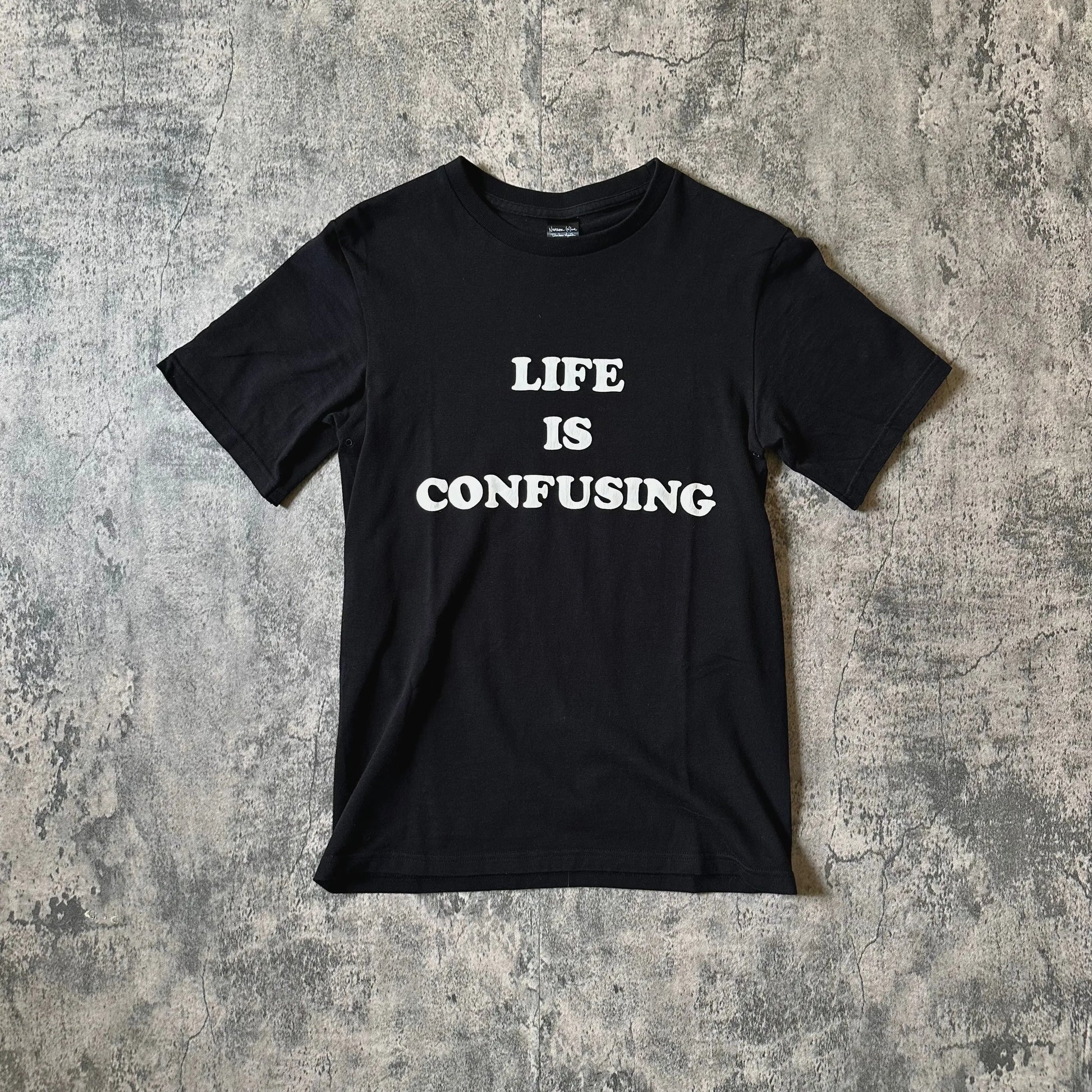 AW03 Number (N)ine “Life Is Confusing” Slogan Tee - 269archive