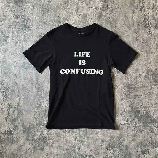 AW03 Number (N)ine “Life Is Confusing” Slogan Tee - 269archive