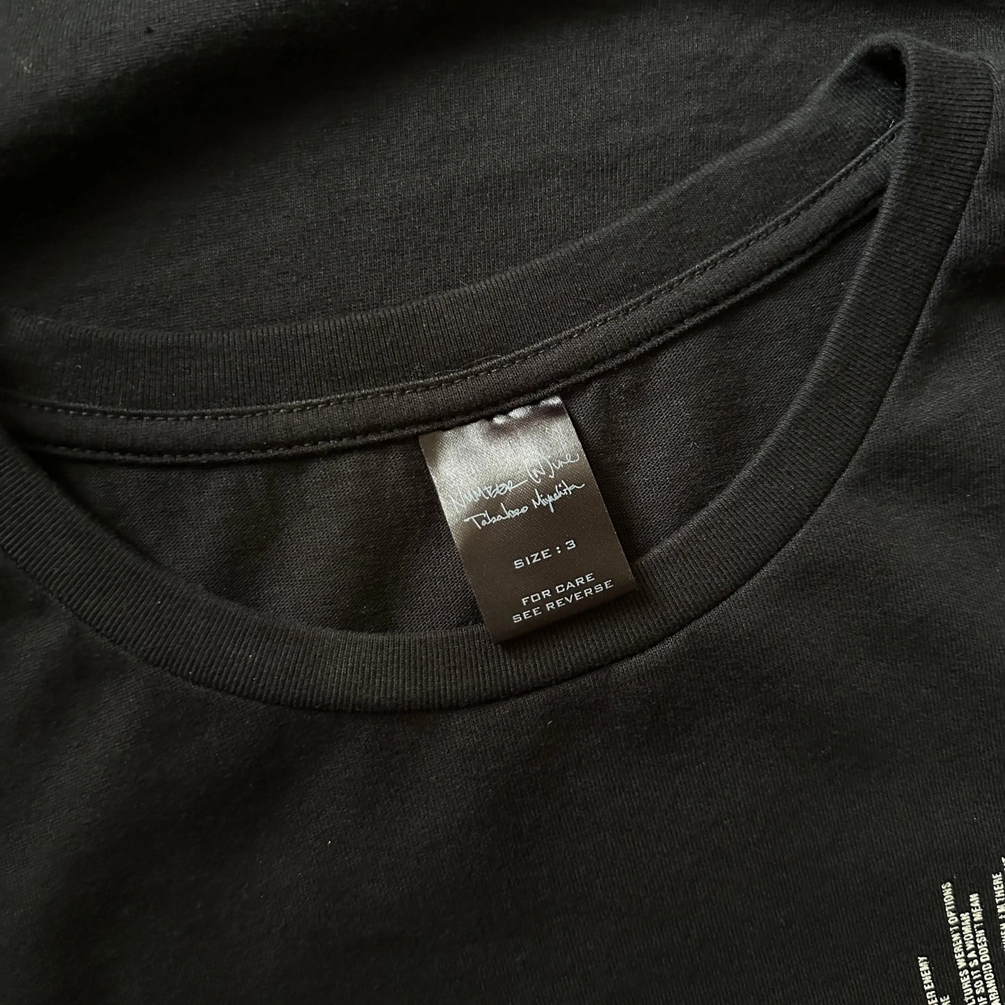 AW03 Number (N)ine “Touch Me I’m Sick” Nirvana Lyric Tee - 269archive