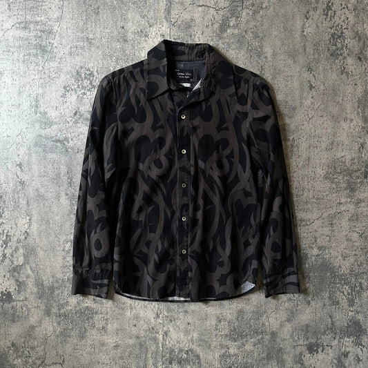 AW04 Number (N)ine Japan Exclusive “Tribal Print” Button-Up - 269archive