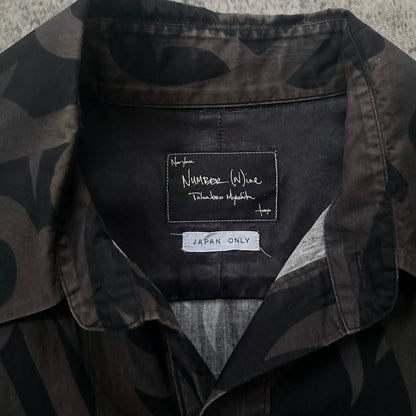 AW04 Number (N)ine Japan Exclusive “Tribal Print” Button-Up - 269archive