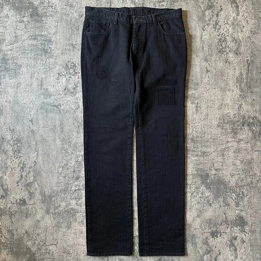 AW04 Number (N)ine “Give Peace a Chance” Patch Denim - 269archive
