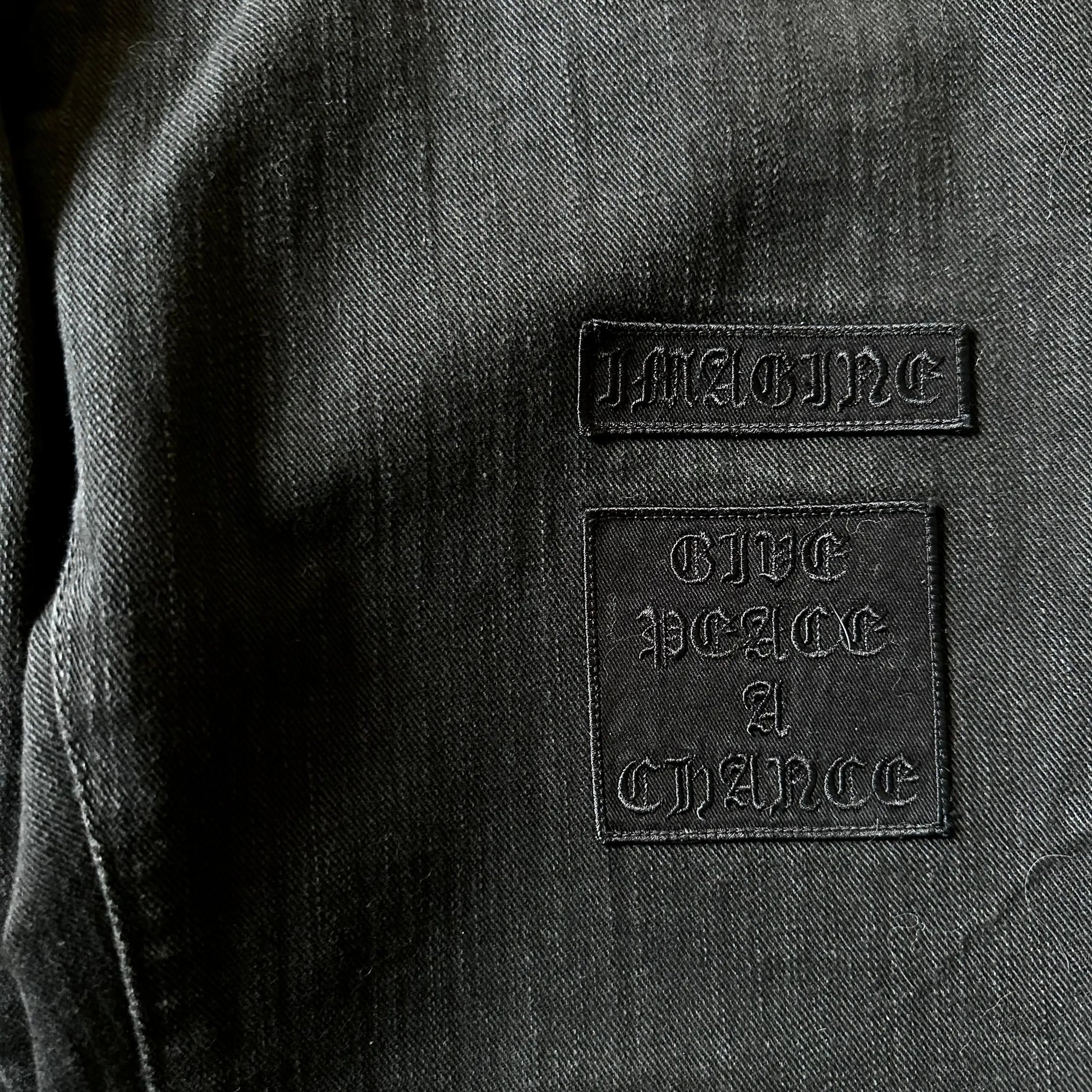 AW04 Number (N)ine “Give Peace a Chance” Patch Denim - 269archive