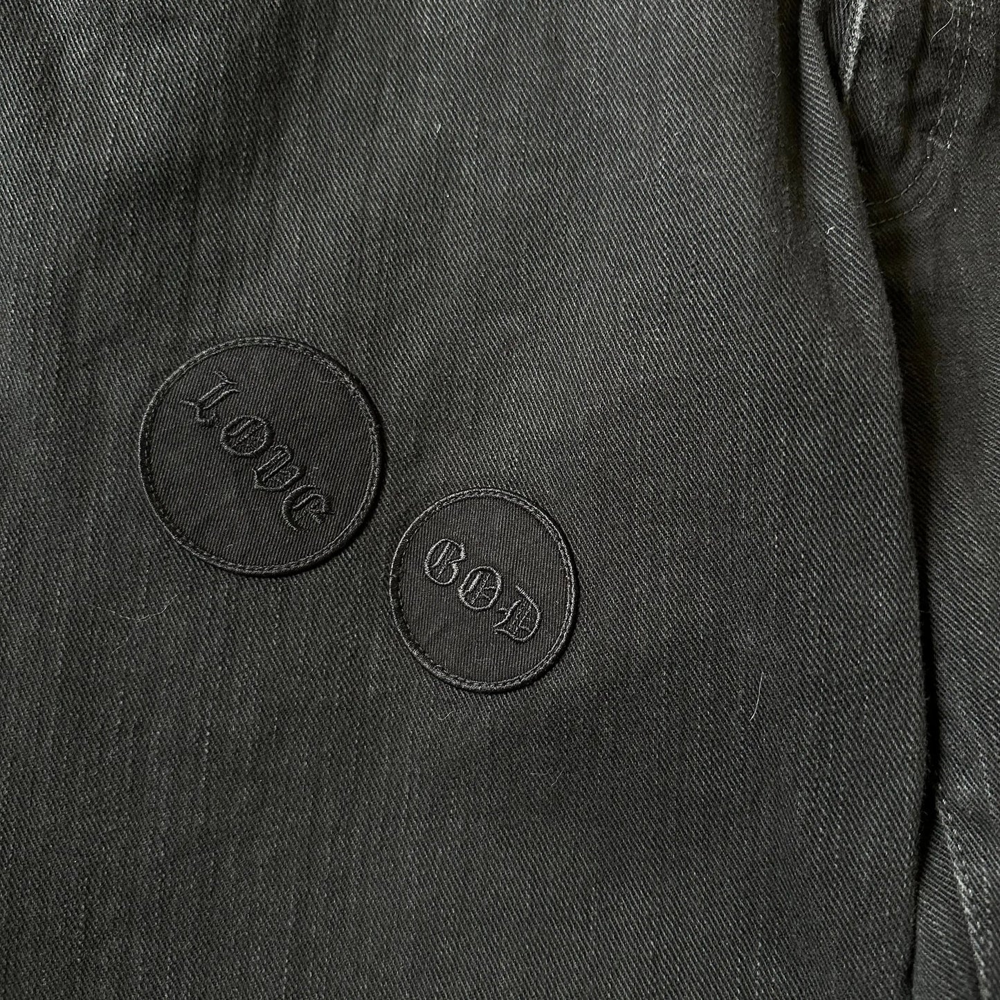 AW04 Number (N)ine “Give Peace a Chance” Patch Denim - 269archive