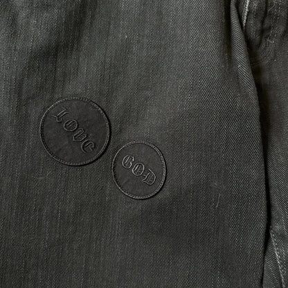 AW04 Number (N)ine “Give Peace a Chance” Patch Denim - 269archive