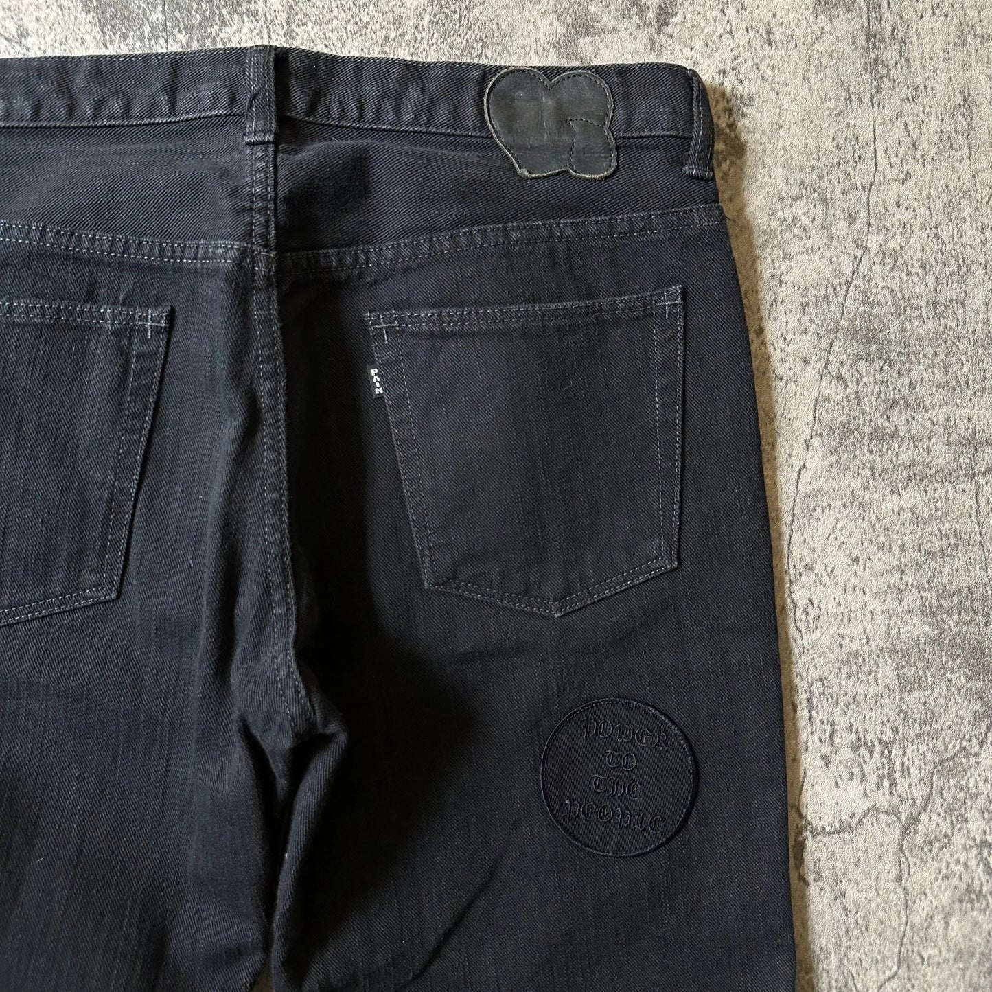 AW04 Number (N)ine “Give Peace a Chance” Patch Denim - 269archive