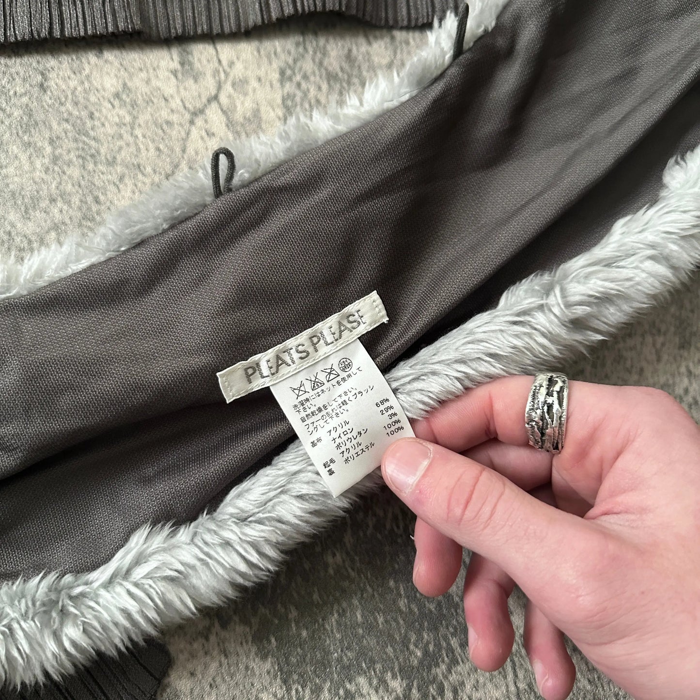 AW06 Issey Miyake Pleats Please “Detachable Fur” Pleated Jacket - 269archive