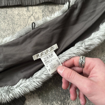 AW06 Issey Miyake Pleats Please “Detachable Fur” Pleated Jacket - 269archive