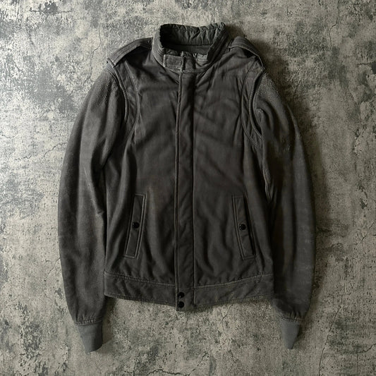 AW09 Rick Owens “Crust” Blistered Lamb Leather Pilot F-1 Jacket - 269archive