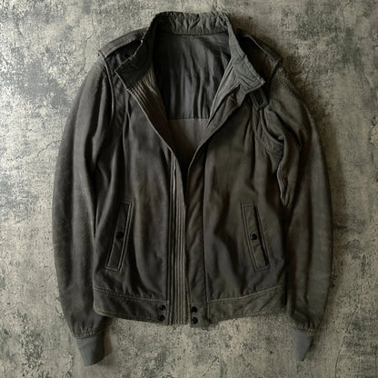 AW09 Rick Owens “Crust” Blistered Lamb Leather Pilot F-1 Jacket - 269archive