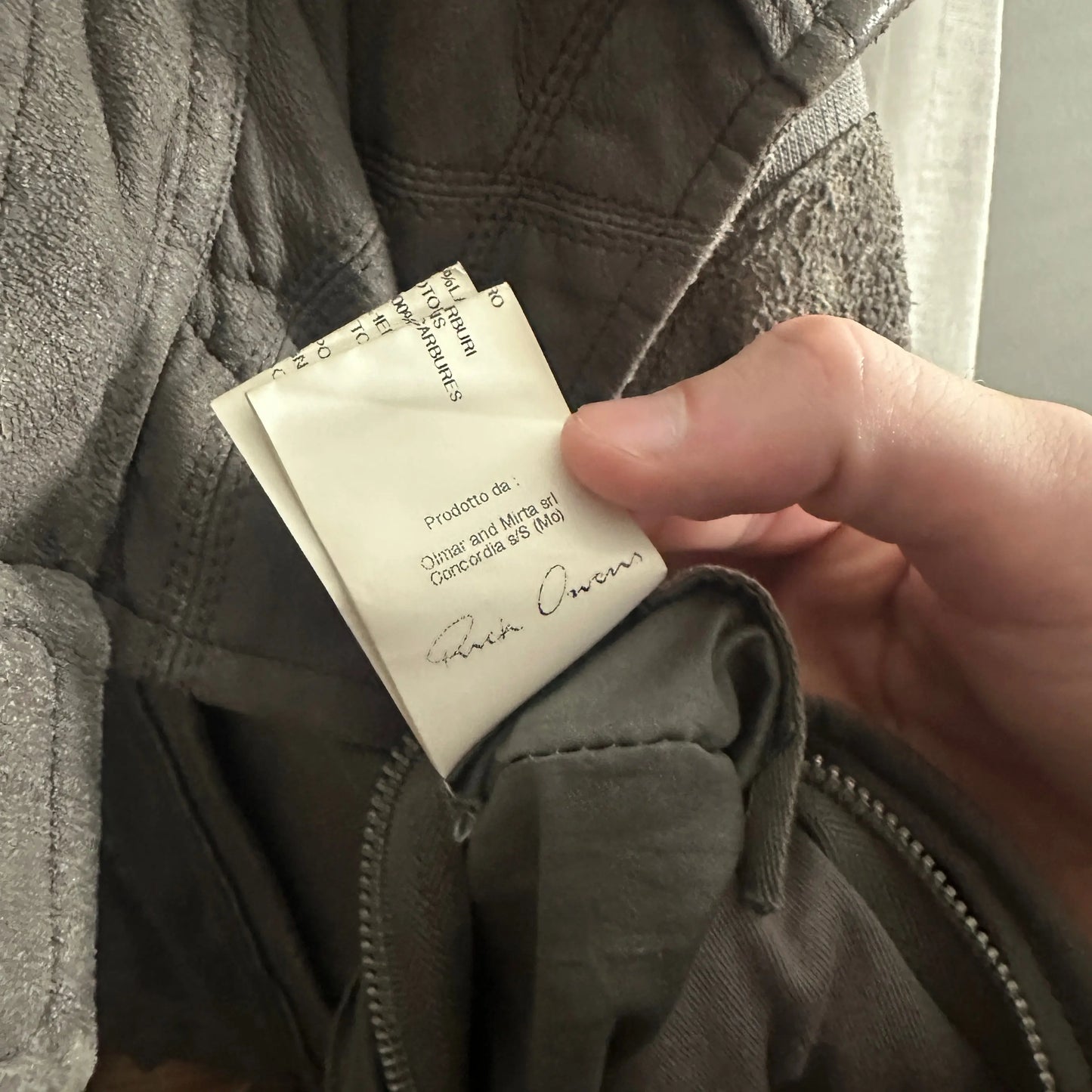AW09 Rick Owens “Crust” Blistered Lamb Leather Pilot F-1 Jacket - 269archive
