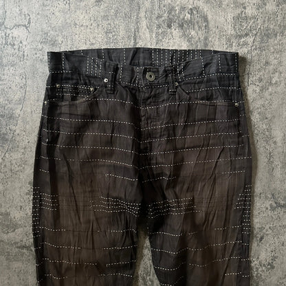 AW11 Runway Issey Miyake “Boro Stitched” APOC Pants - 269archive