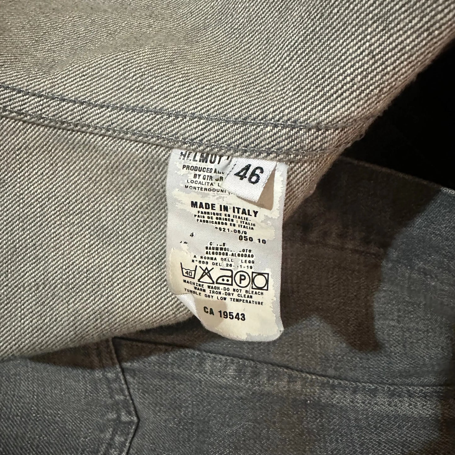 AW99 Helmut Lang “Vintage Classic Denim” Jacket - 269archive