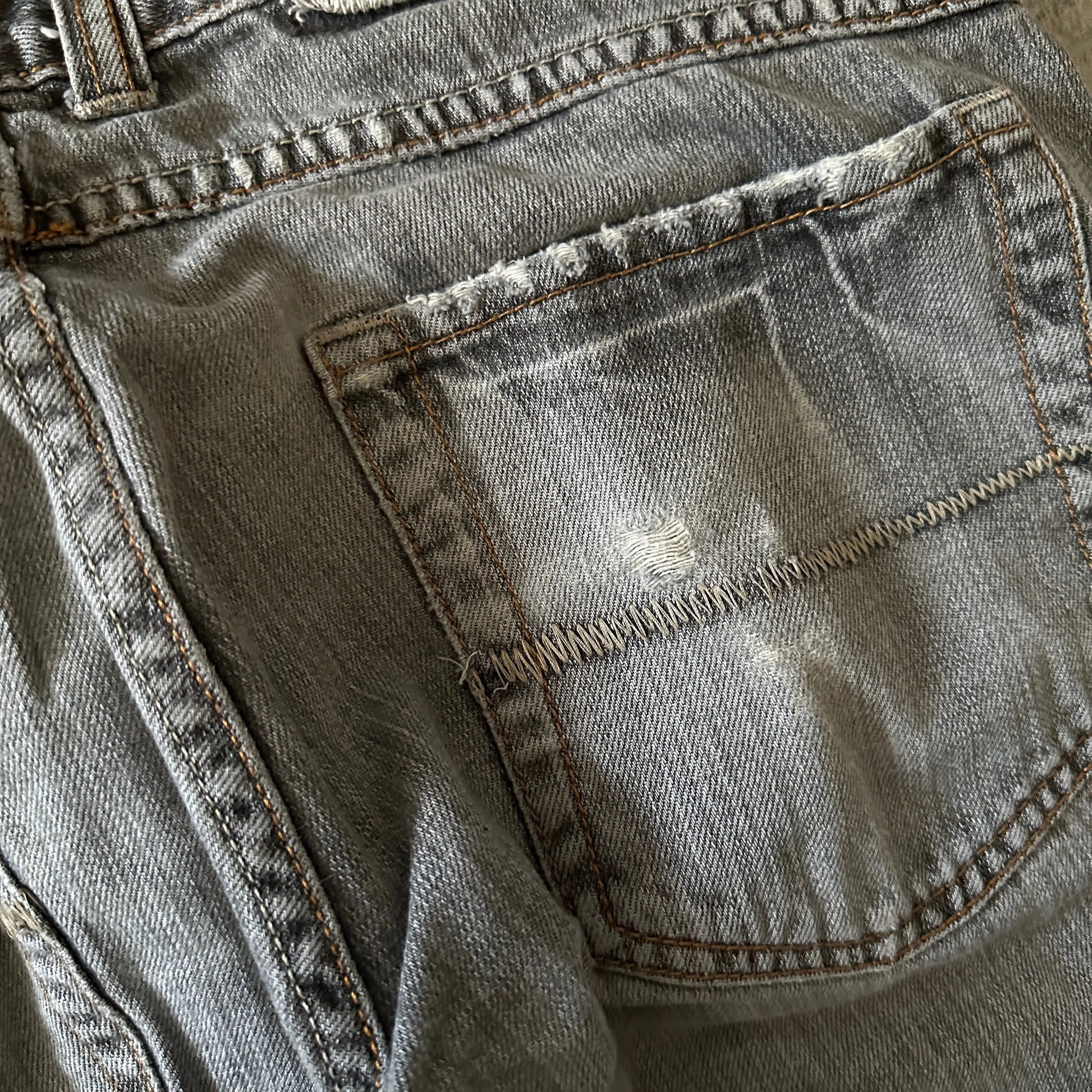 Arizona Faded Wide-Leg Denim (31x28) - 269archive