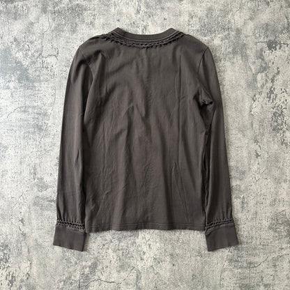 AW07 Brown ‘Braided’ Long Sleeve Tee   269archive