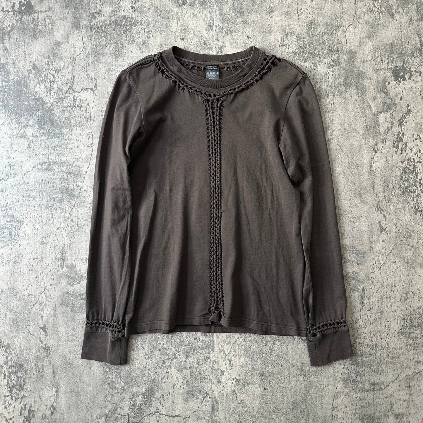 AW07 Brown ‘Braided’ Long Sleeve Tee   269archive