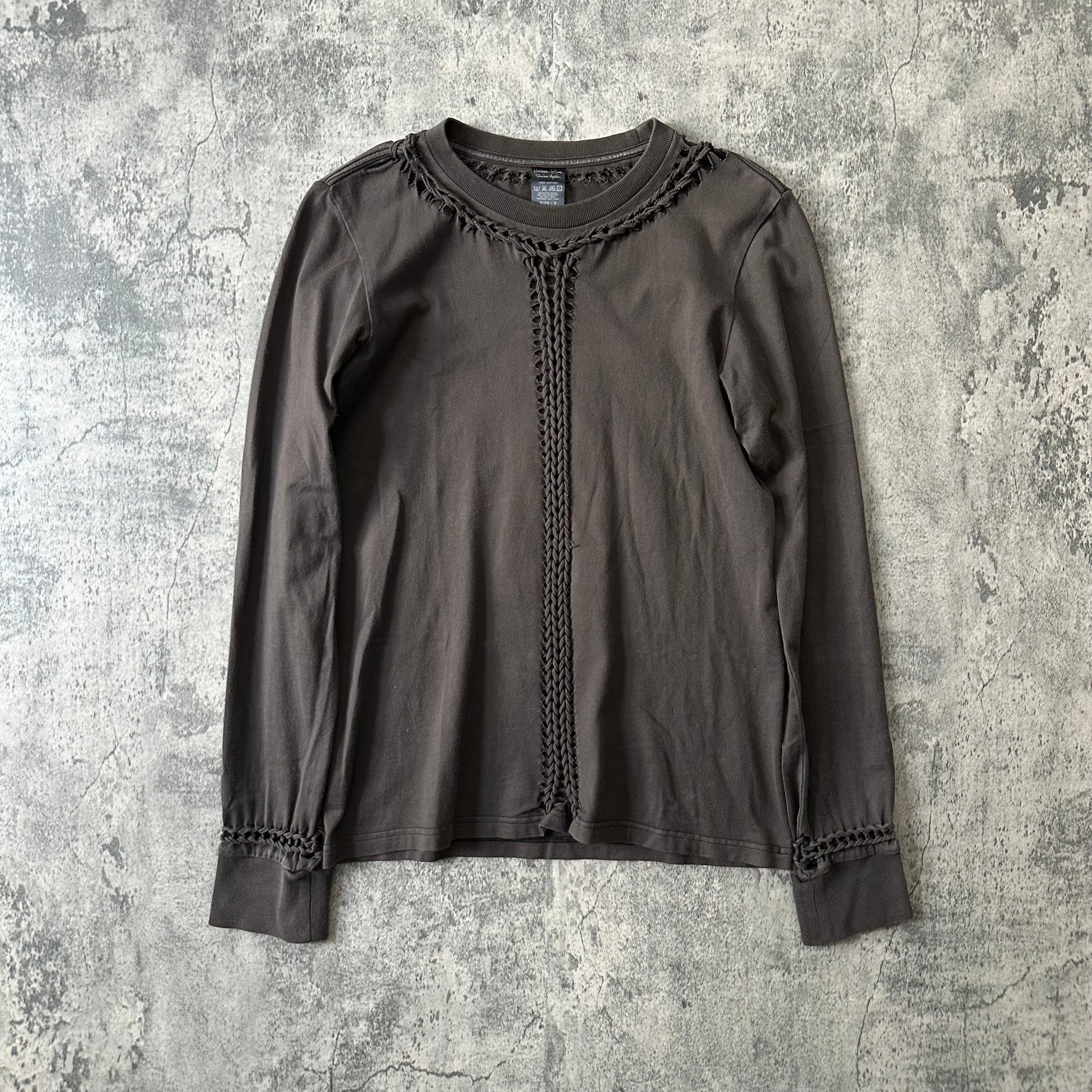 AW07 Brown ‘Braided’ Long Sleeve Tee   269archive