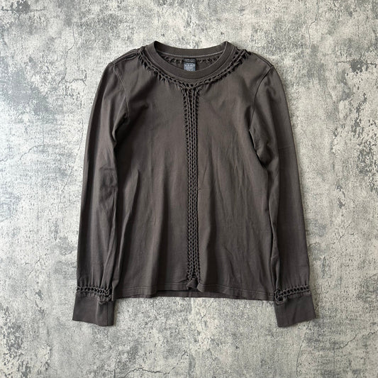 AW07 Brown ‘Braided’ Long Sleeve Tee   269archive