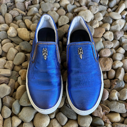 Chrome Hearts “Dagger” Metallic Slip-Ons - 269archive