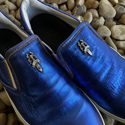 Chrome Hearts “Dagger” Metallic Slip-Ons - 269archive