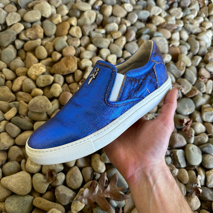 Chrome Hearts “Dagger” Metallic Slip-Ons - 269archive