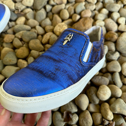 Chrome Hearts “Dagger” Metallic Slip-Ons - 269archive