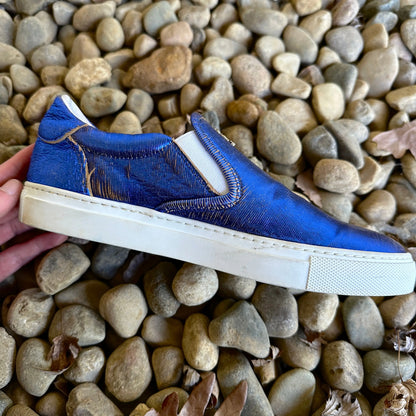 Chrome Hearts “Dagger” Metallic Slip-Ons - 269archive