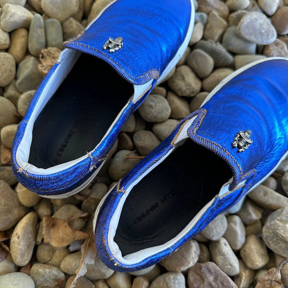 Chrome Hearts “Dagger” Metallic Slip-Ons - 269archive