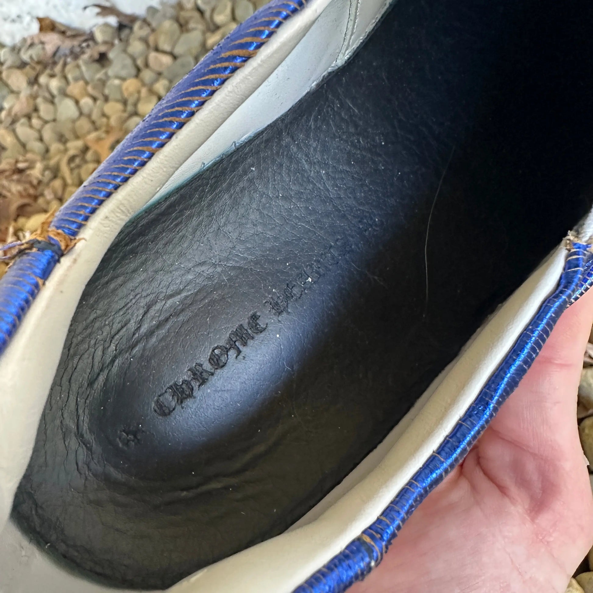 Chrome Hearts “Dagger” Metallic Slip-Ons - 269archive