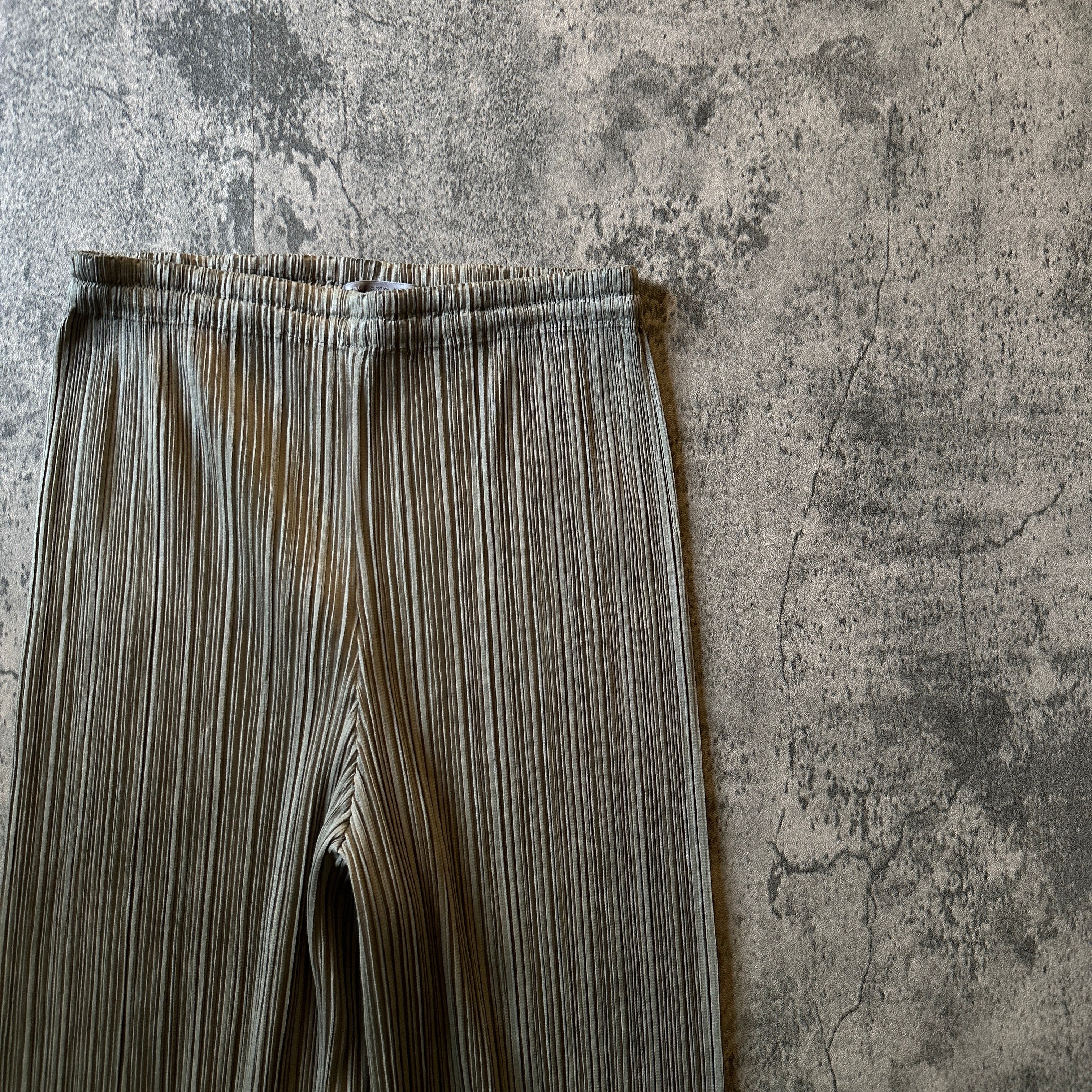 2000s Issey Miyake Pleats Please Object-Dyed Pleated Trousers