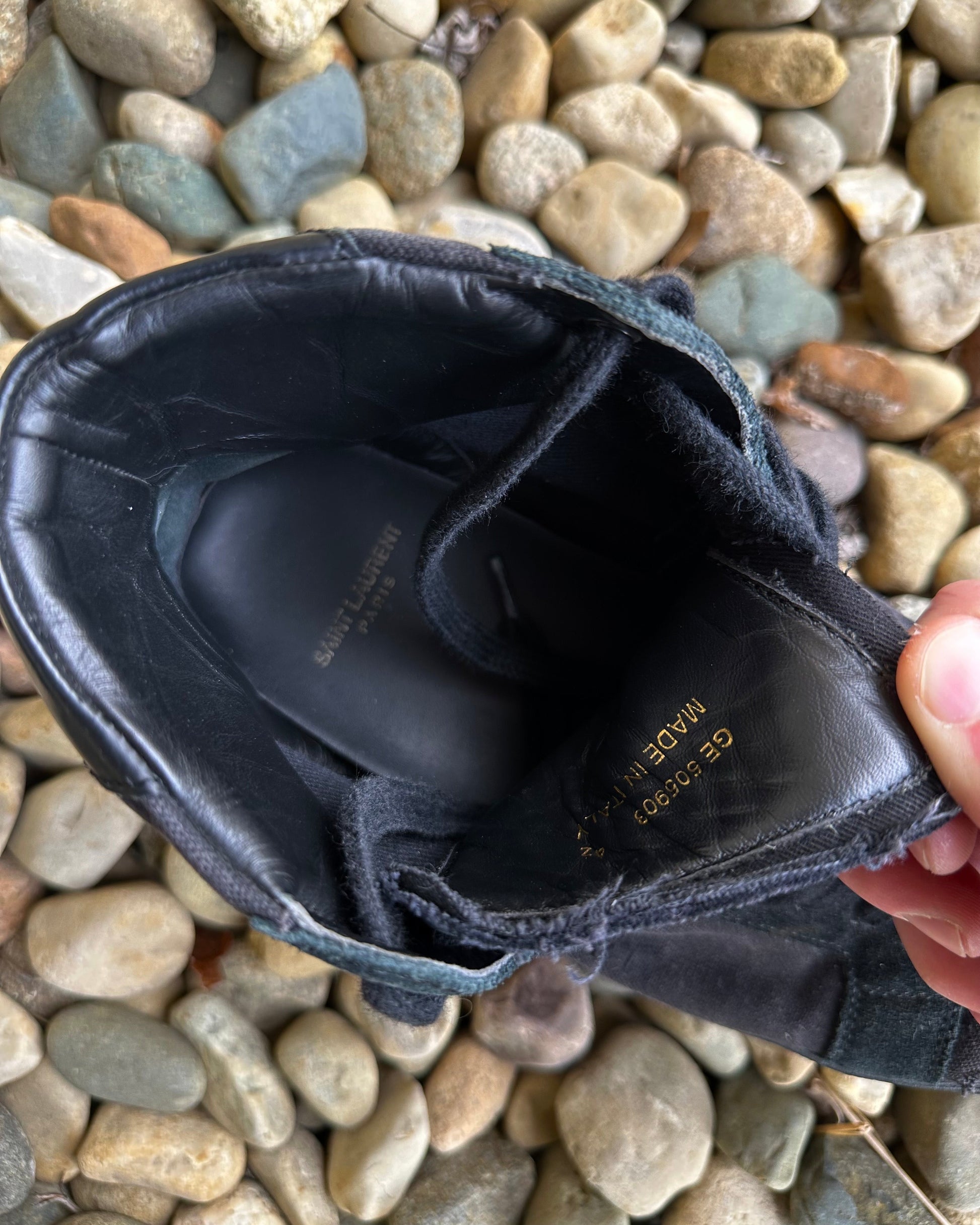 Distressed ‘SL-06’ Mid-Top Sneaker  Shoes 269archive